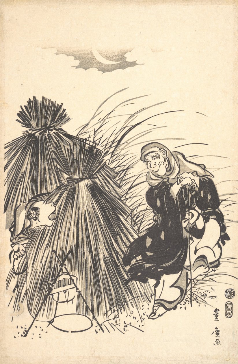 Att fånga räven, 1808. av Utagawa Toyohiro