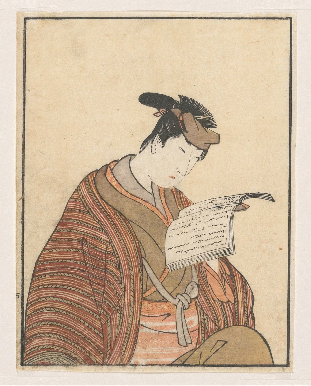 Läsande skådespelare av Utagawa Toyokuni (I)