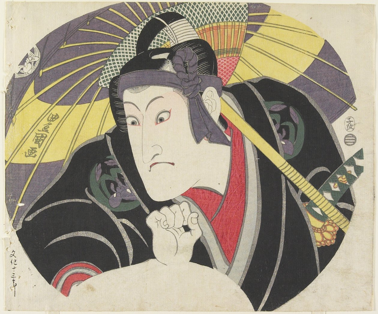 Iwai Hanshiro_ V som Sukeroku, 1816 av Utagawa Toyokuni