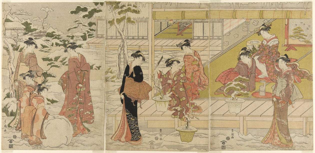 En parodi på f8-maskin av Utagawa Toyokuni I