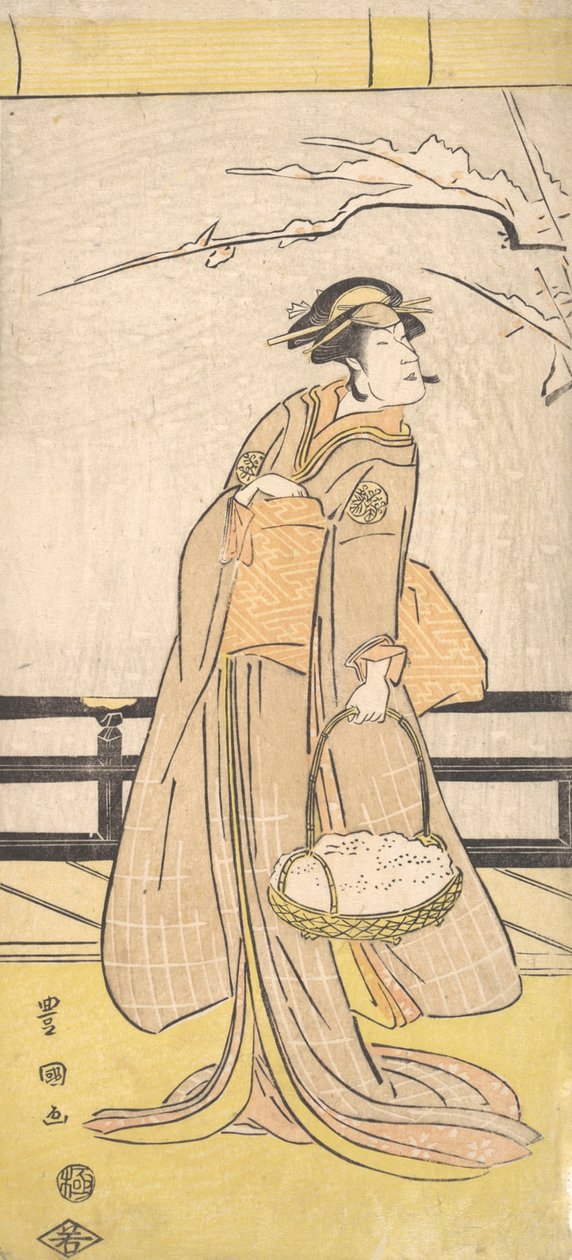 Nakayama Tomisaburo i en kvinnlig roll, CA. 1790-1825. av Utagawa Toyokuni I