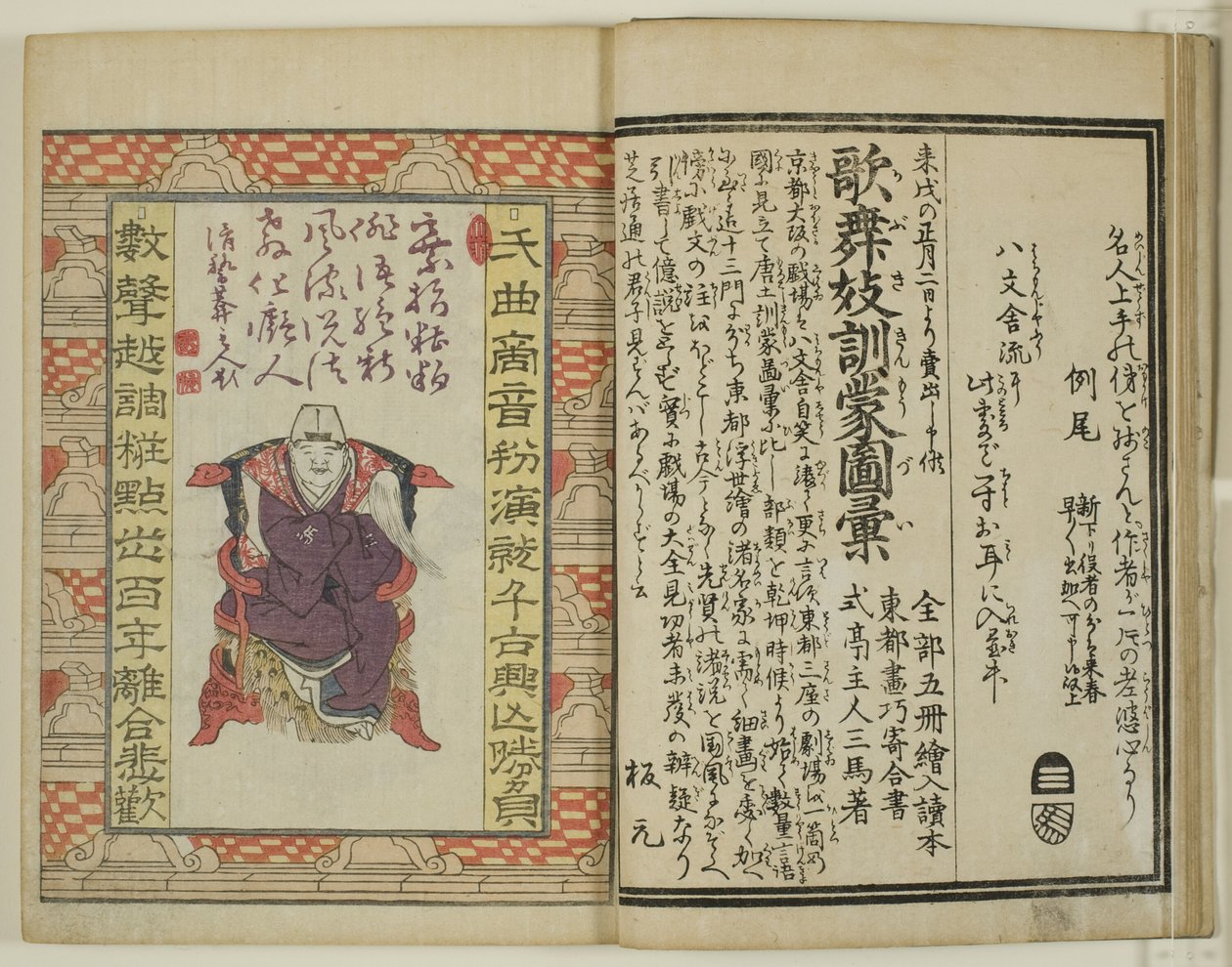 Yakusha Sangai Kyo av Utagawa Toyokuni I