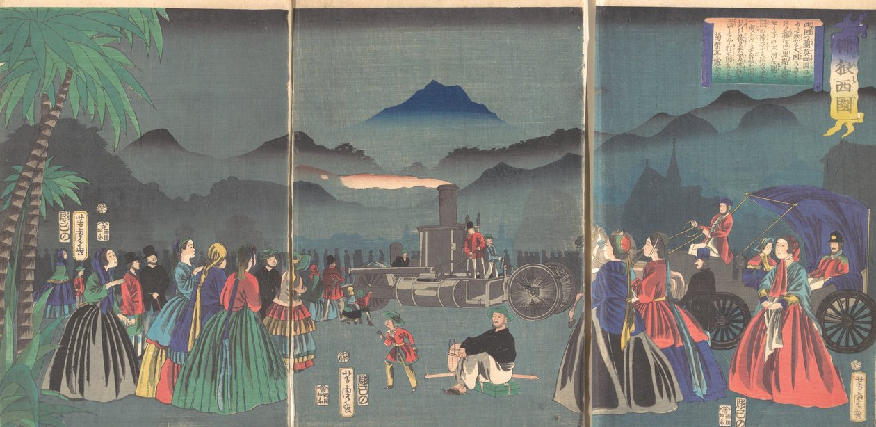 Frankrike furansukoku, 2:a månaden, 1865. av Utagawa Yoshitora