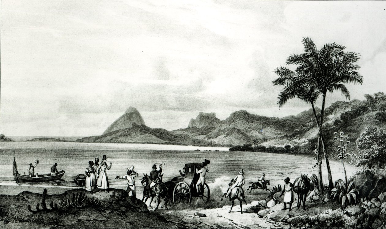 Lagoa Das Tretas swed av V. Adam