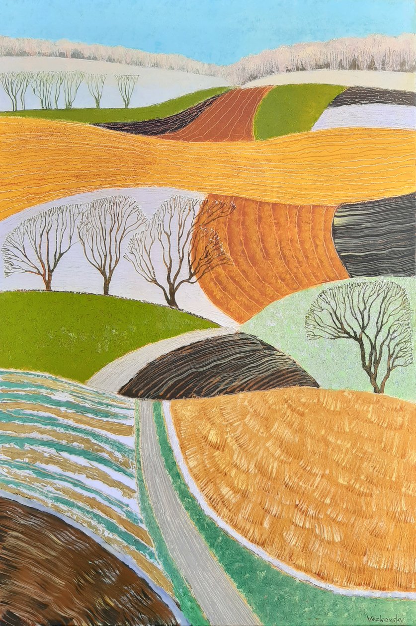 Early Spring In The County, 2022 (olja på duk) av Vadym Vaskovsky