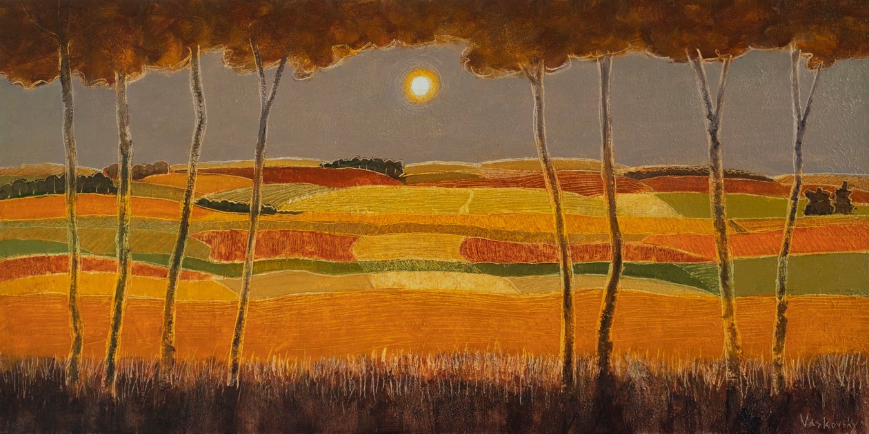 Golden Night, 2022 (olja på duk) av Vadym Vaskovsky
