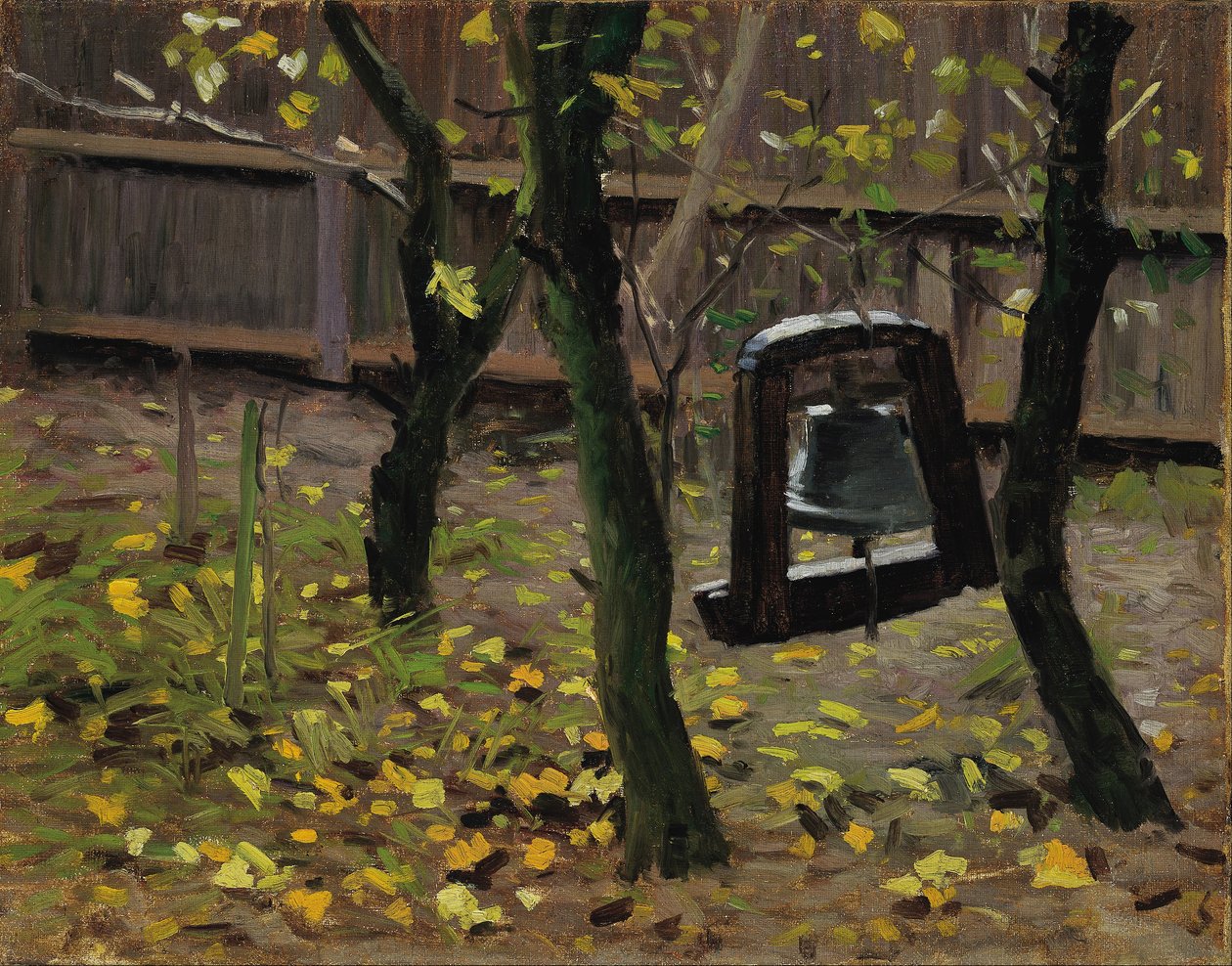 The dinner bell in the garden at Brøndums Hotel av Valdemar Schønheyder Møller
