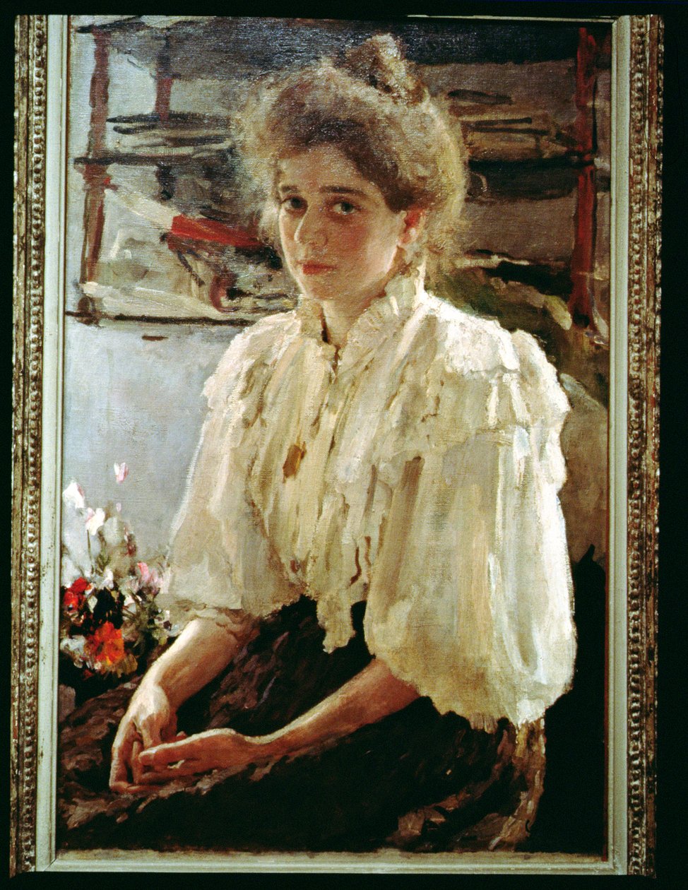 Porträtt av Madame Lwoff, 1895 av Valentin Aleksandrovich Serov