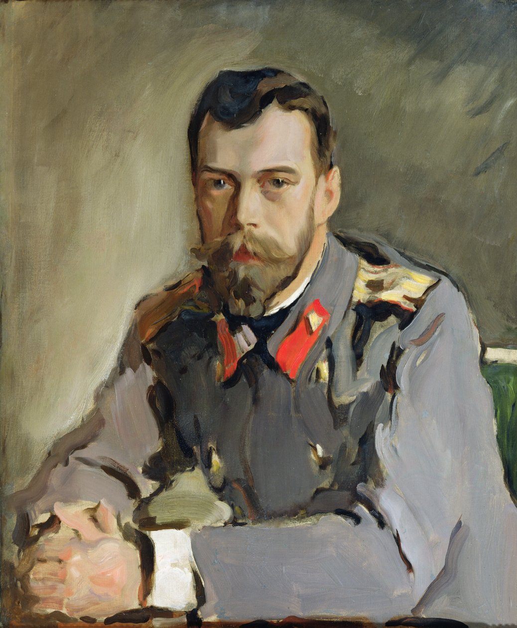 Porträtt av Nicholas II, 1900 av Valentin Aleksandrovich Serov