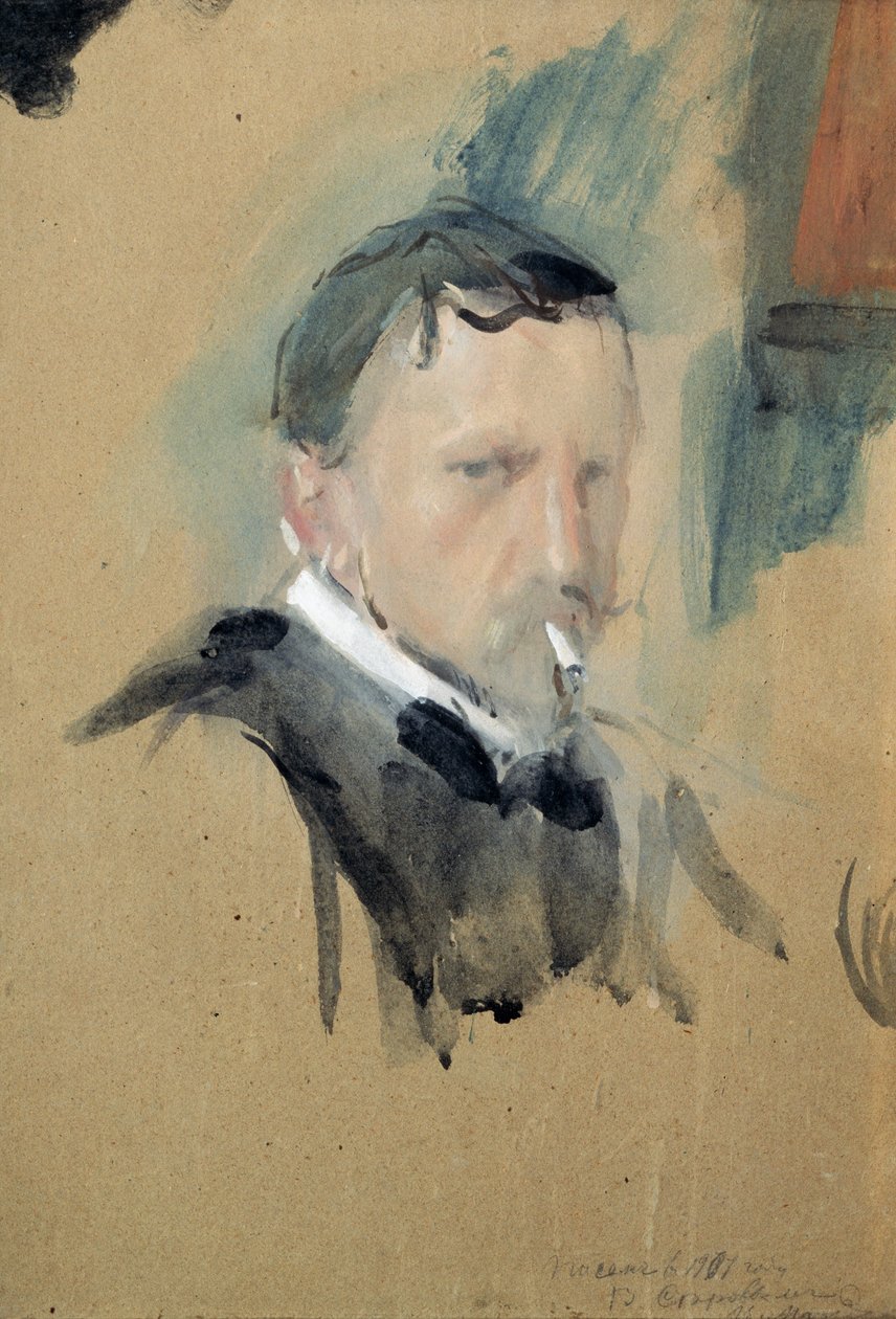 Selvportræt, 108 ruskind av Valentin Aleksandrovich Serov