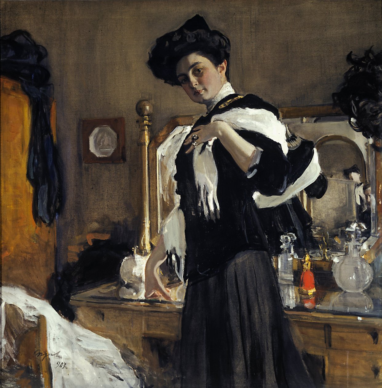 Портрет Г.Л.Гиршман av Valentin Aleksandrovich Serov