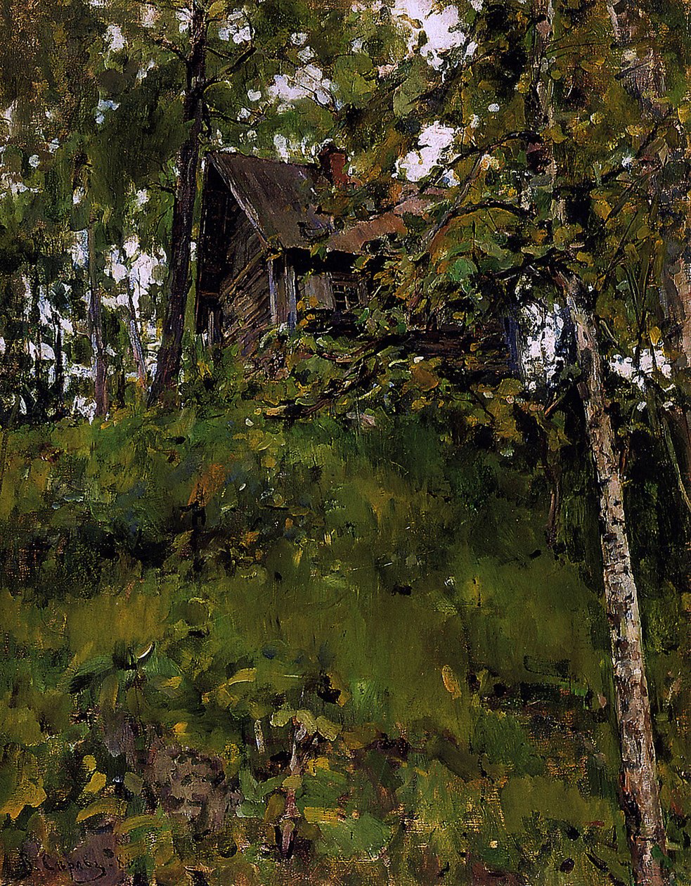 Gamla badhuset i Domotkanovo, 1888 av Valentin Aleksandrovich Serov