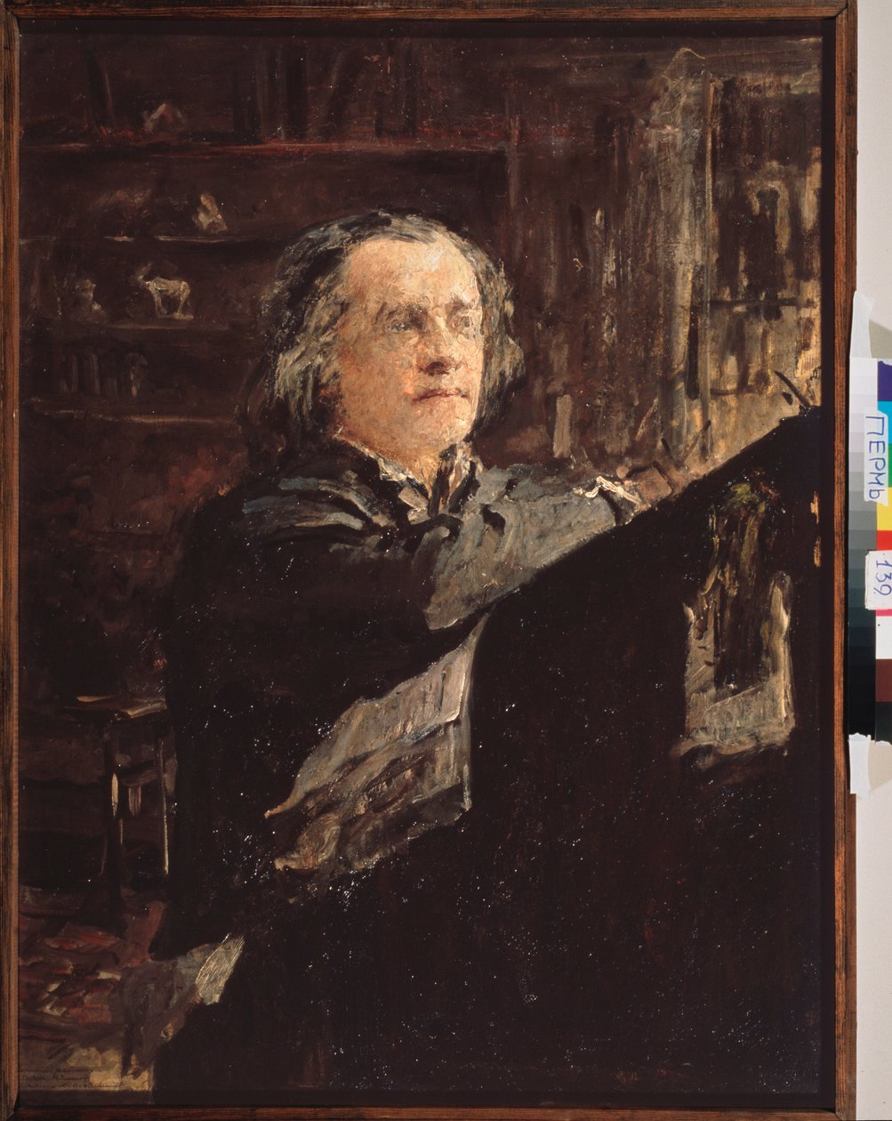 Porträtt av den ryske kompositören Alexander Serov (1820-1871). Målning av Valentin Alexandrovich Serov (1865-1911), olja på duk av Valentin Aleksandrovich Serov