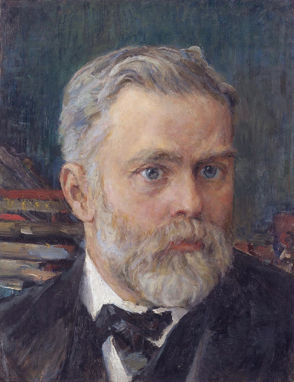Porträtt av Emanuel Nobel 1859-1932, ca. 1909 av Valentin Aleksandrovich Serov