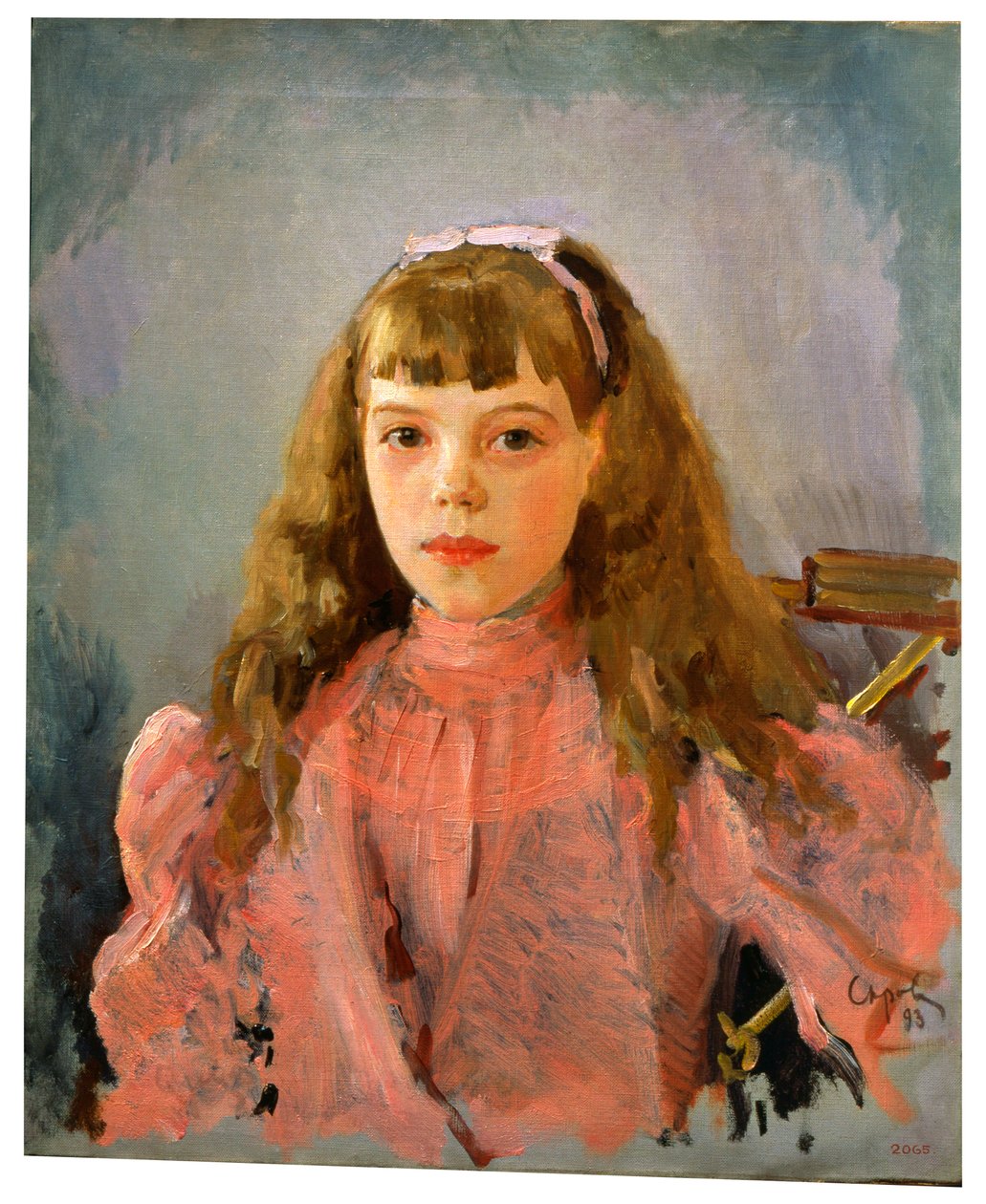 Porträtt av storhertiginnan Olga Alexandrovna av Ryssland, 1893 av Valentin Aleksandrovich Serov
