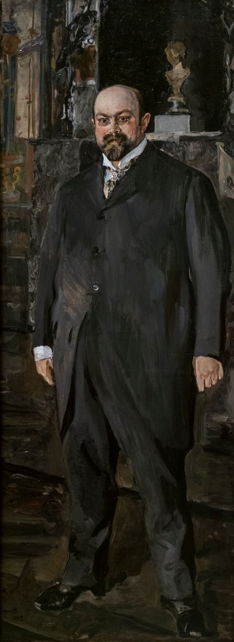 Porträtt av Mikhail Abramovich Morozov av Valentin Aleksandrovich Serov