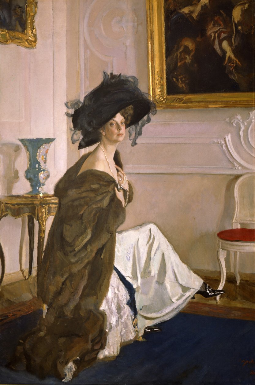Porträtt av prinsessan Olga Orlova, 1911 av Valentin Aleksandrovich Serov