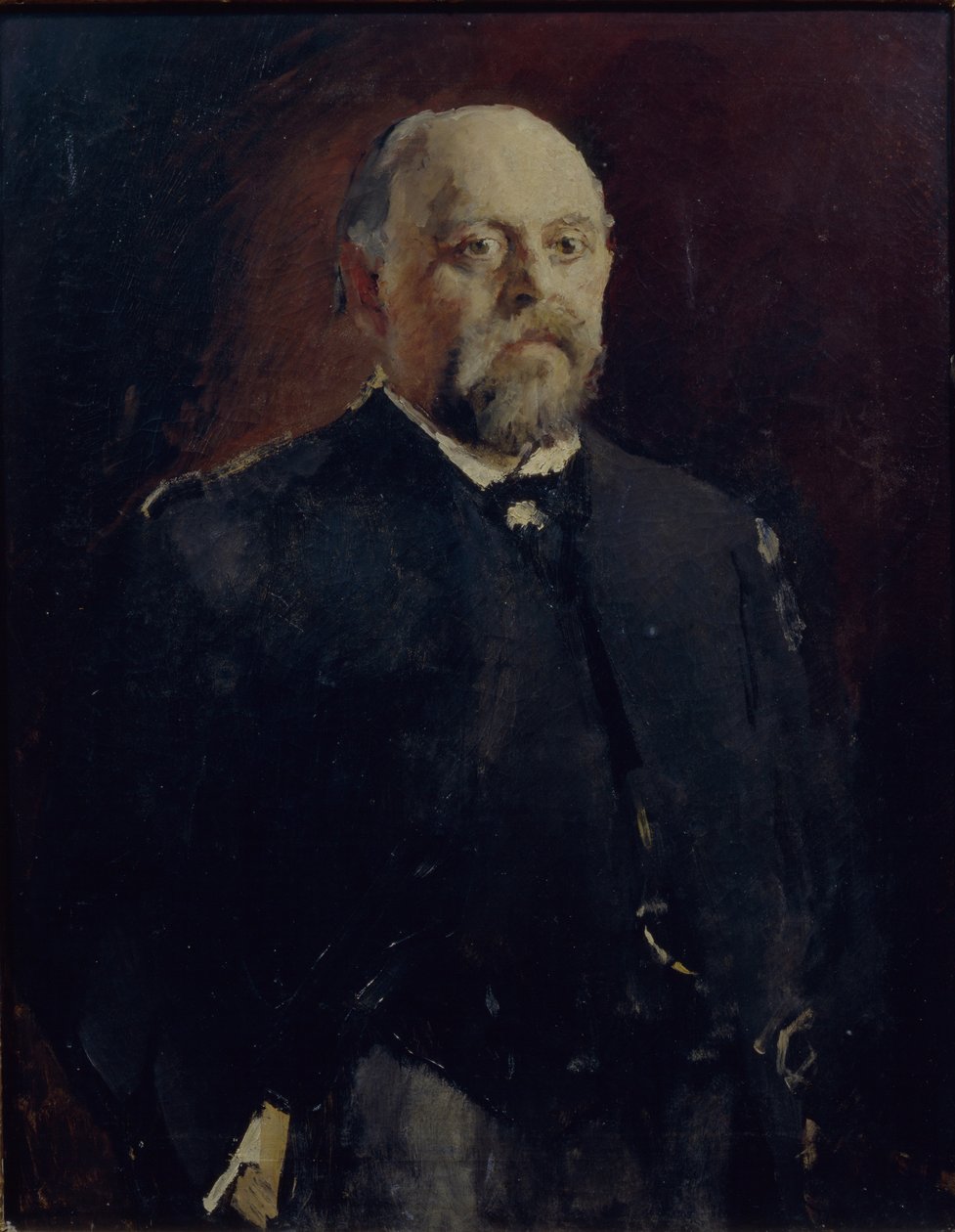 Porträtt av Sava Mamontov 1841-1918, 1890 av Valentin Aleksandrovich Serov