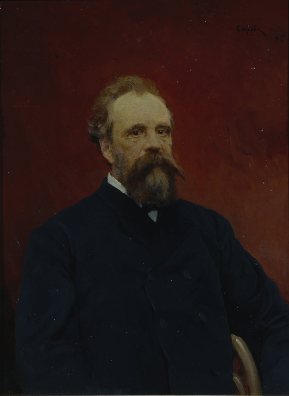 Porträtt av Sergei Mikhailovich Tretyakov 1834-1892, 1895 av Valentin Aleksandrovich Serov