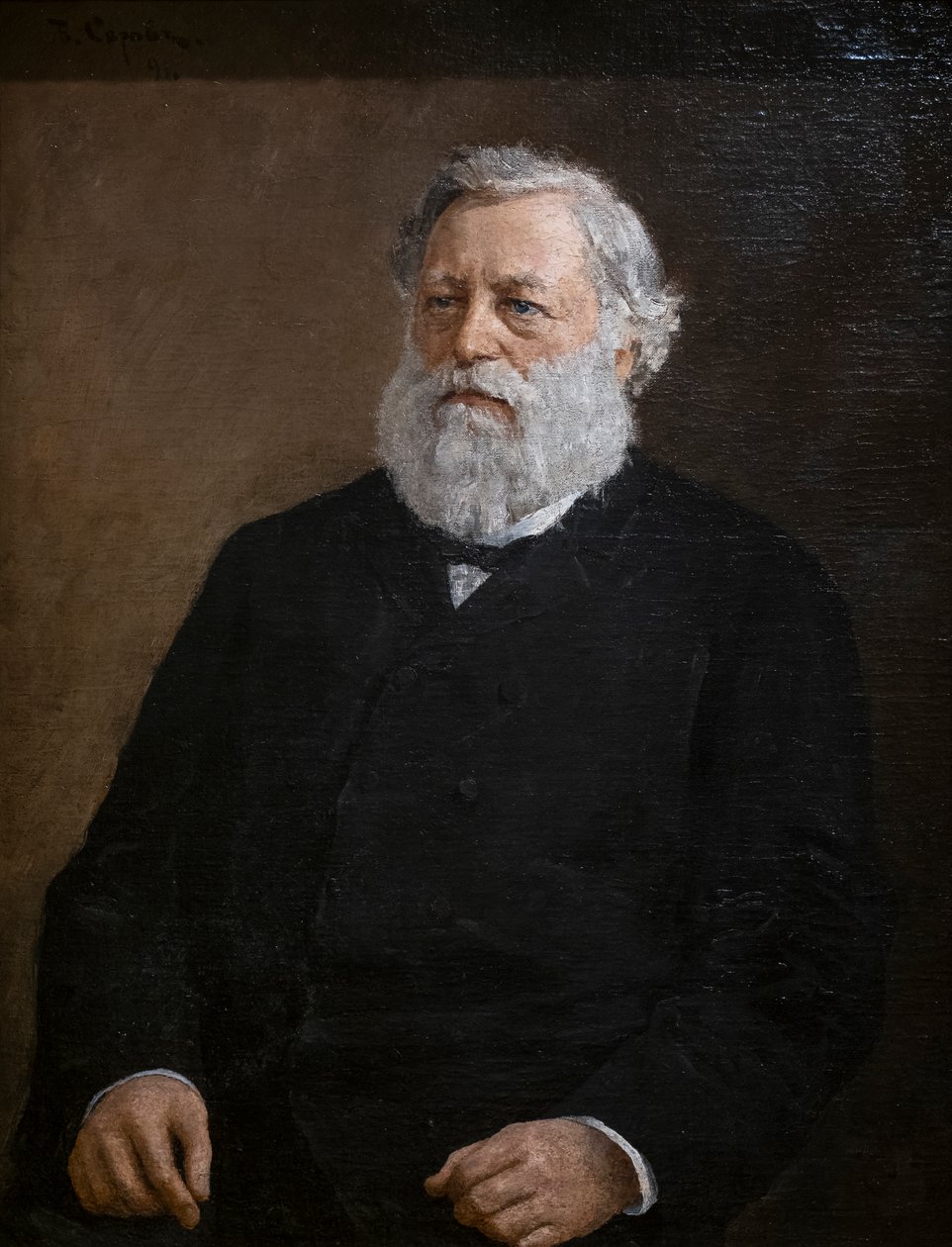 Porträtt av Timofey Savich Morozov av Valentin Aleksandrovich Serov