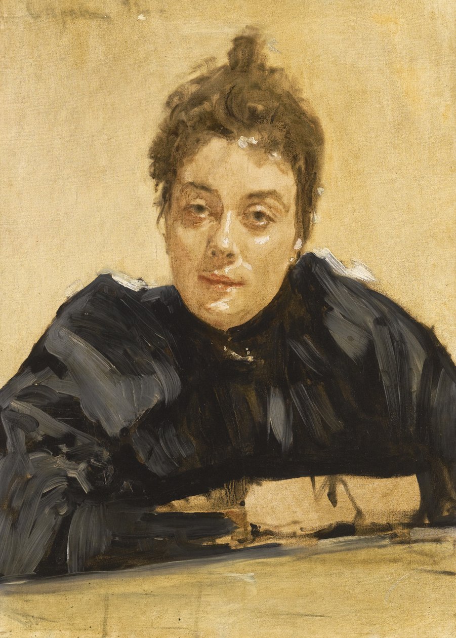 Porträtt av konstnären Maria Yakunchikova-Weber 1870-1902 av Valentin Aleksandrovich Serov