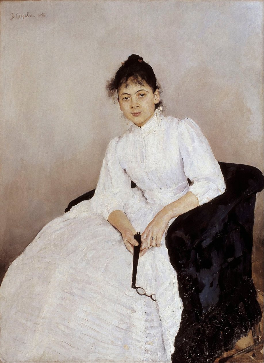 Porträtt av konstnären Maria Yakunchikova-Weber 1870-1902, 1885-1887 av Valentin Aleksandrovich Serov