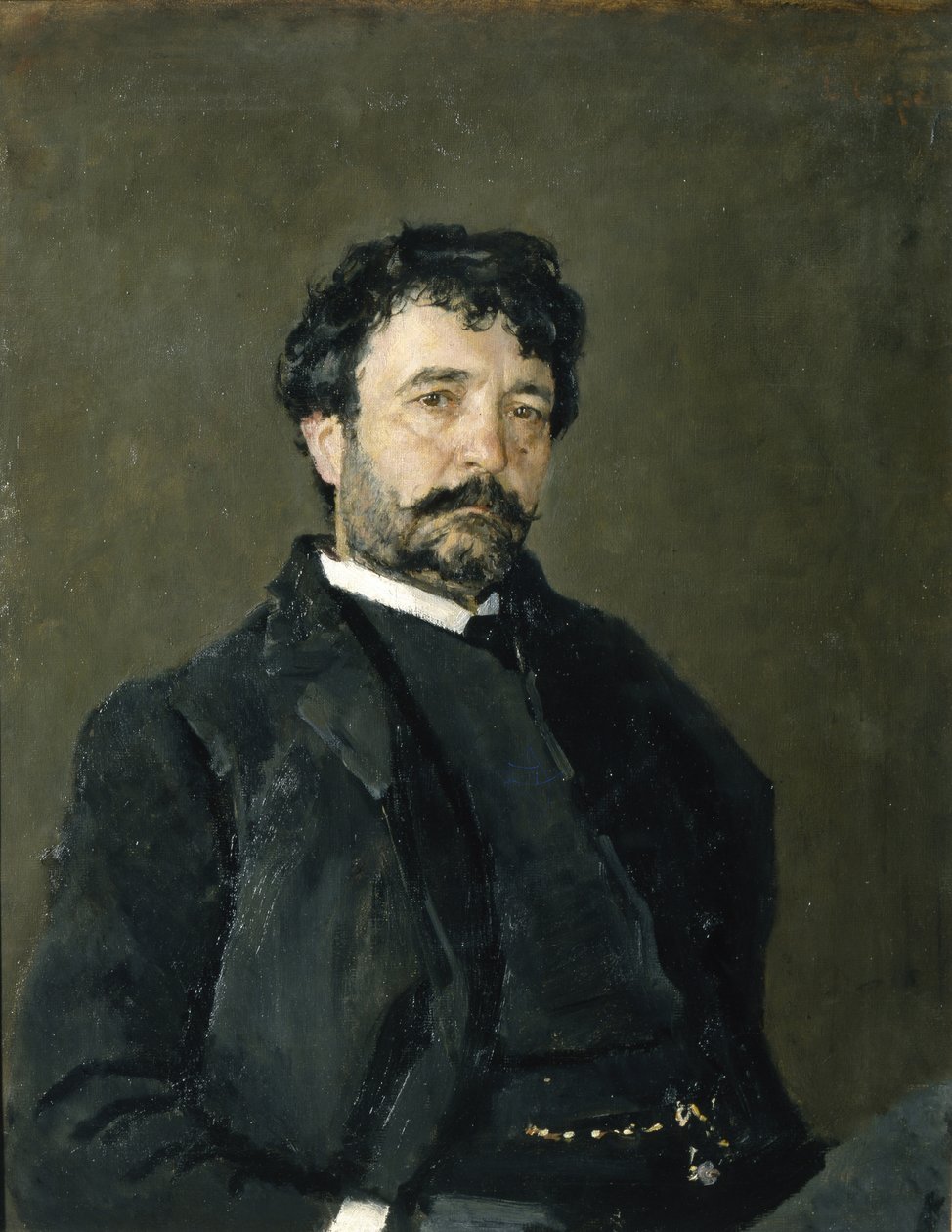 Porträtt av operasångaren Angelo Masini 1844-1926, 1890 av Valentin Aleksandrovich Serov