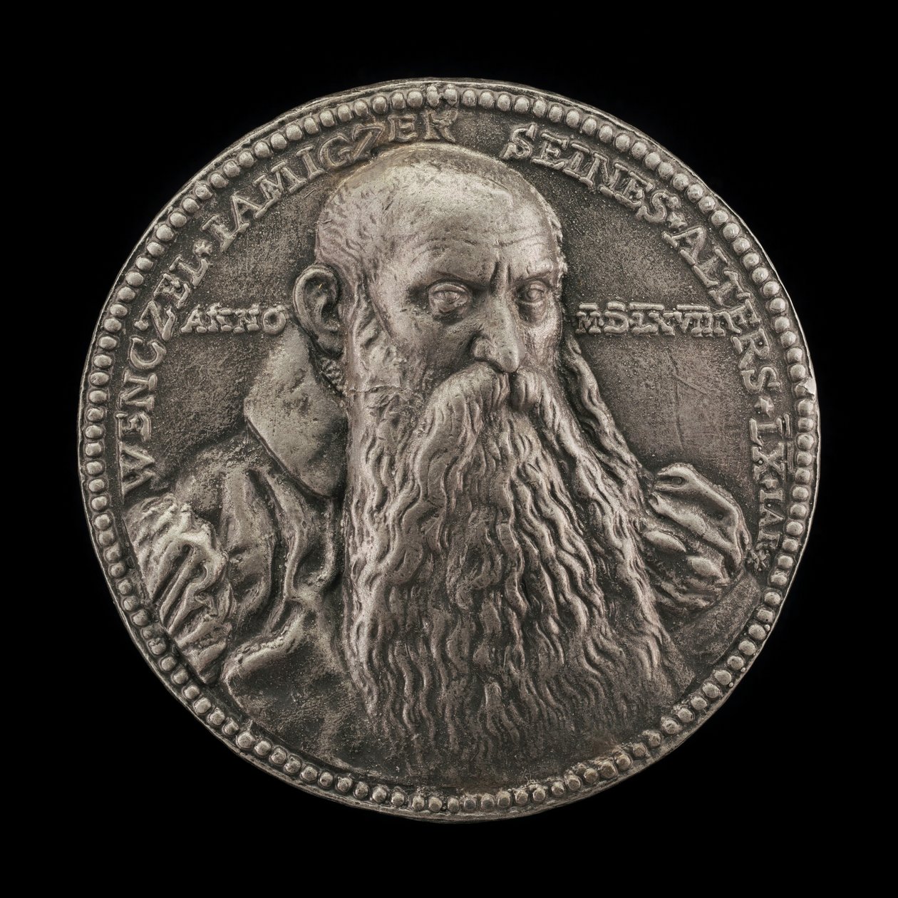 Wenzel Jamnitzer, 1508-1585, guldsmed, 1568. av Valentin Maler
