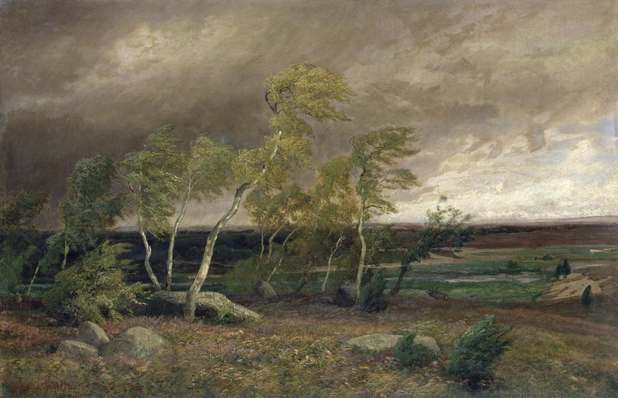 Hedan i en storm, 1896 av Valentin Ruths
