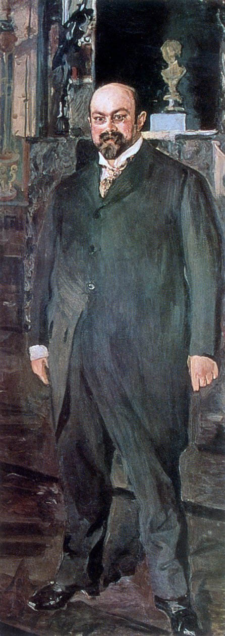 Porträtt av Mikhail Abramovich Morozov, 1902 av Valentin Serov