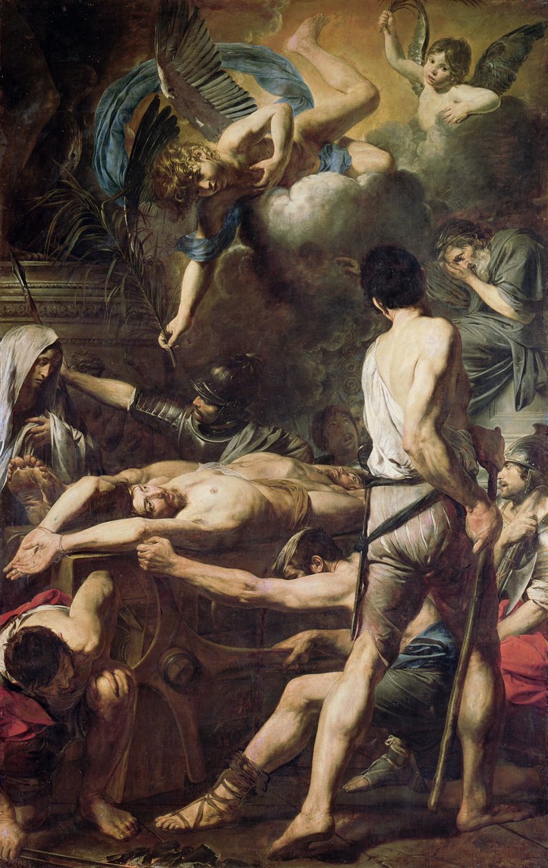 Martyrium av St. Processus och St. Martinian av Valentin de Boulogne