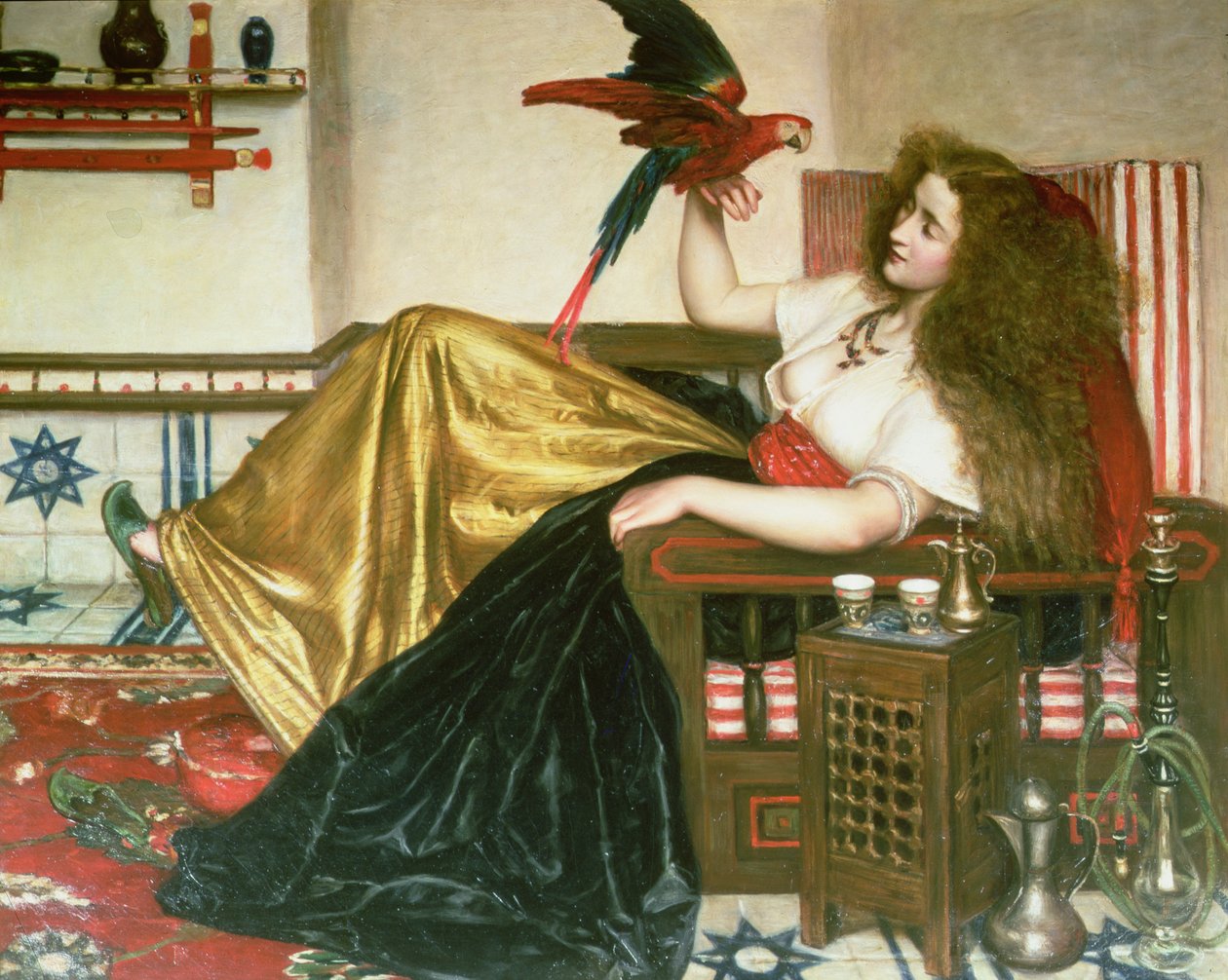 The Lady of the Tootni-Nameh, eller Legenden om papegojan av Valentine Cameron Prinsep
