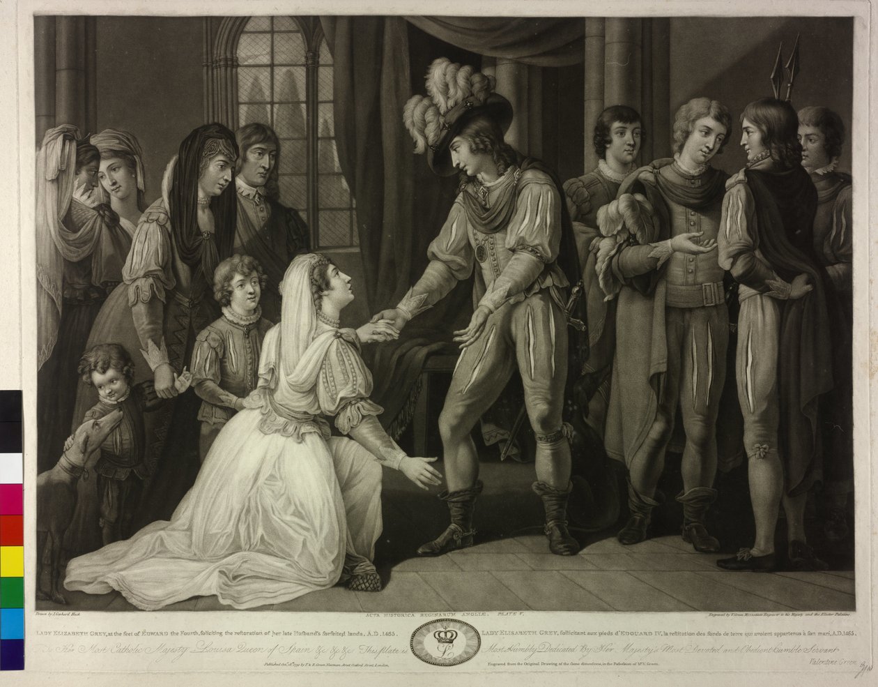 Kung av England lady Elizabeth Grey och Eduard IV av Valentine Green