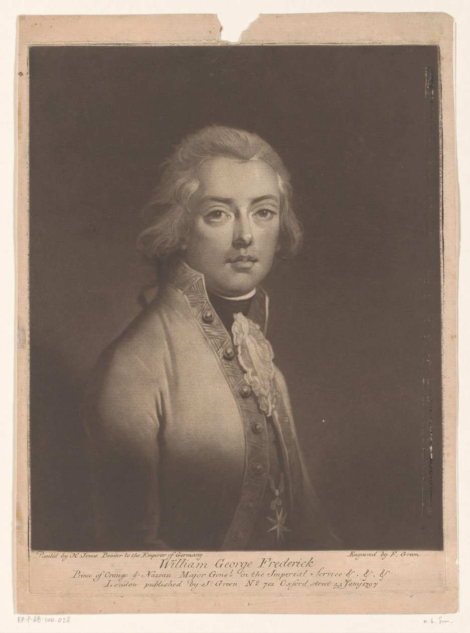 Porträtt av Willem George Frederik van Oranje-Nassau av Valentine Green