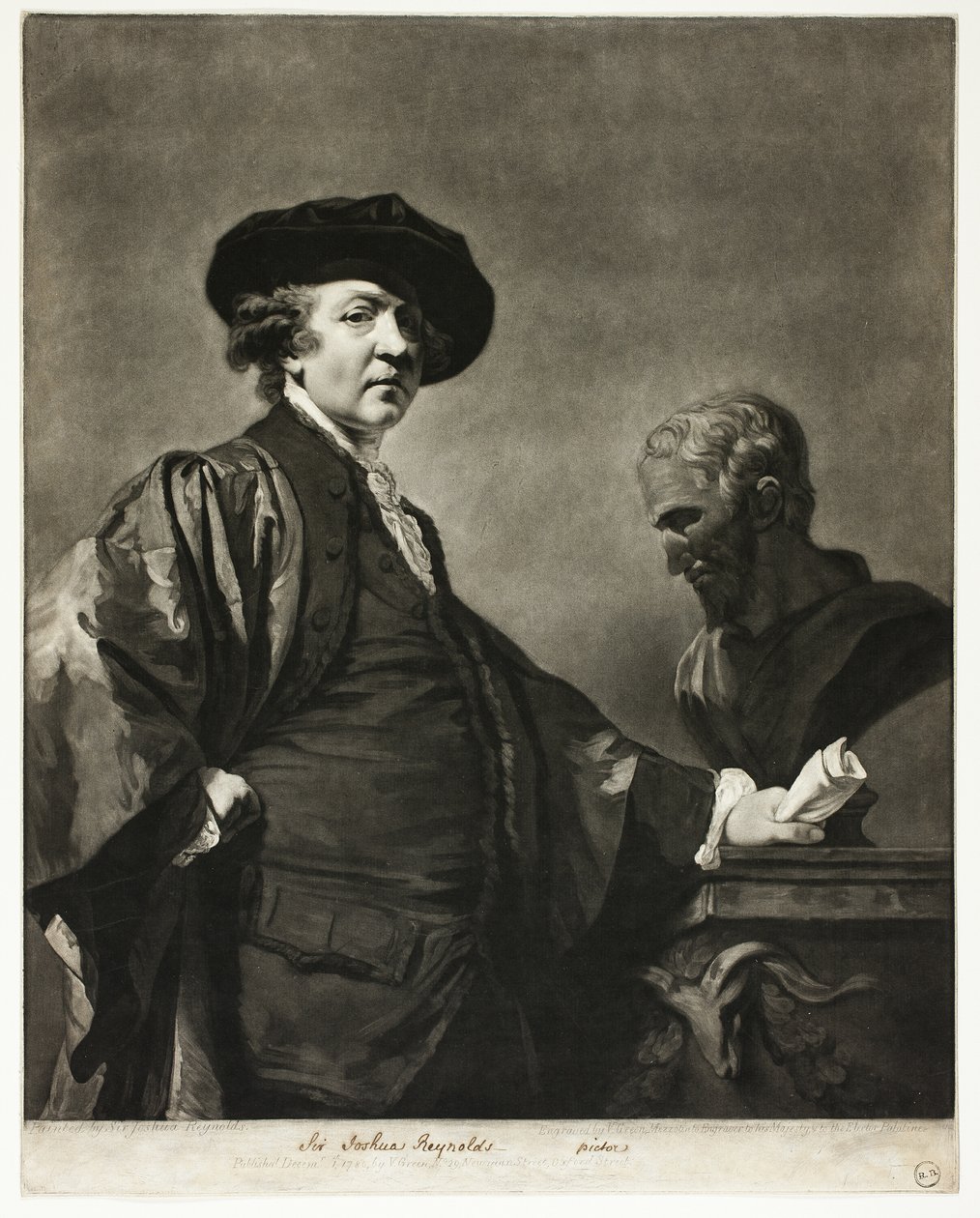 Sir Joshua Reynolds av Valentine Green