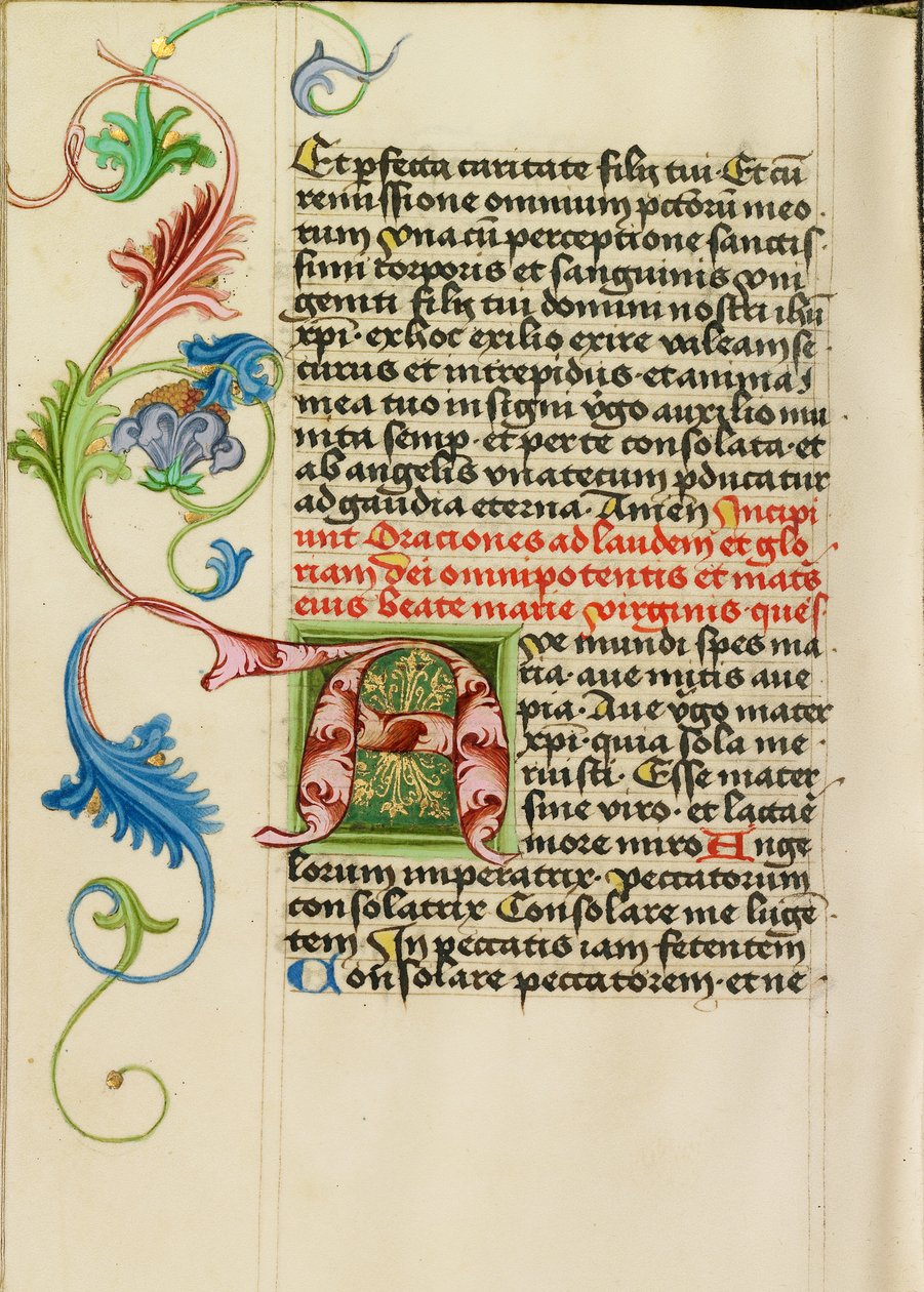 Dekorerad initial A av Valentine Noh