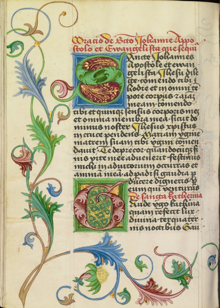 Dekorerad initial S; Dekorerad initial G av Valentine Noh