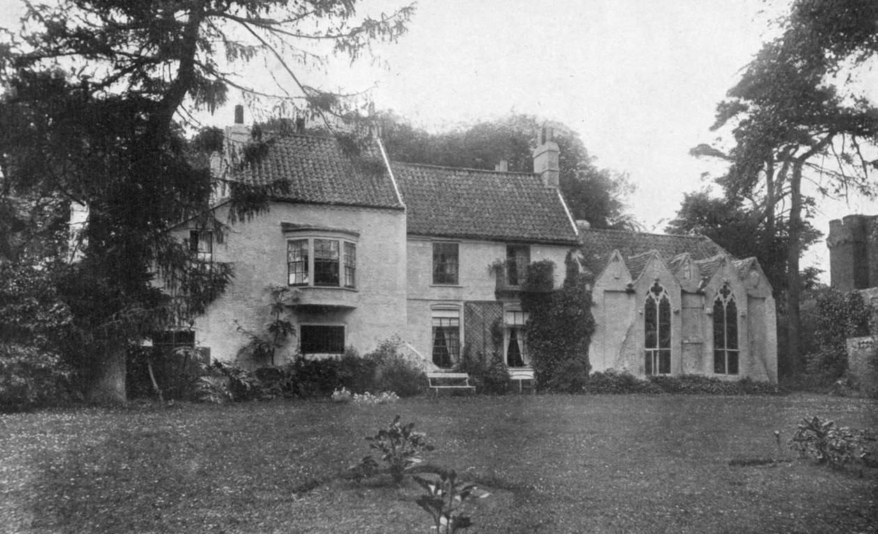 Alfred Lord Tennysons födelseplats, Somersby, Lincolnshire, 1924-1926. av Valentine and Sons Ltd