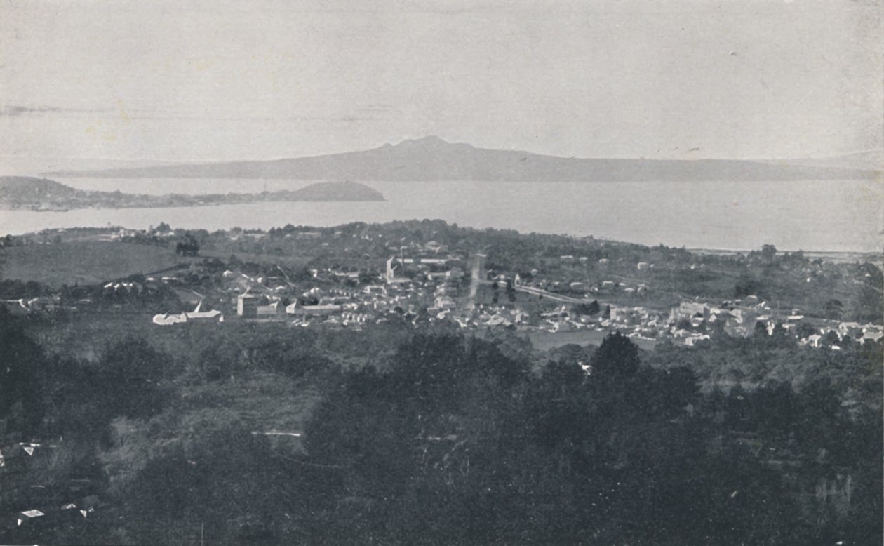 Aucklands hamn, 1924 av Valentine and Sons Ltd