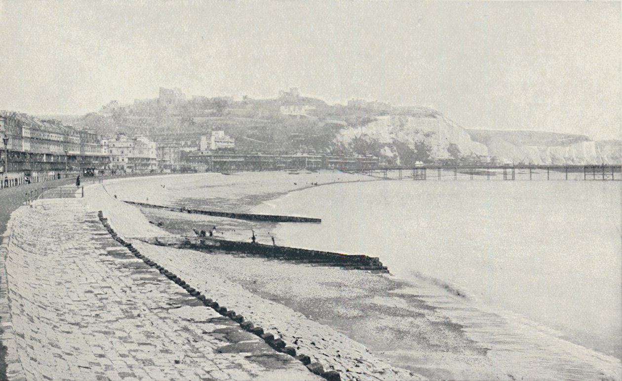 Kritklippor, nära Dover, 1910 av Valentine and Sons Ltd