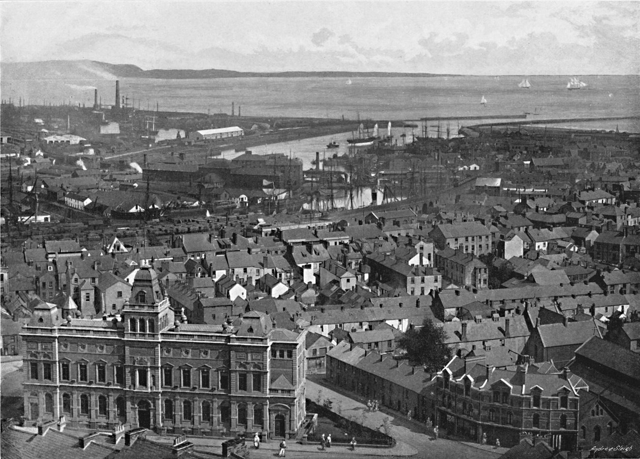 Swansea, c1896 av Valentine and Sons Ltd