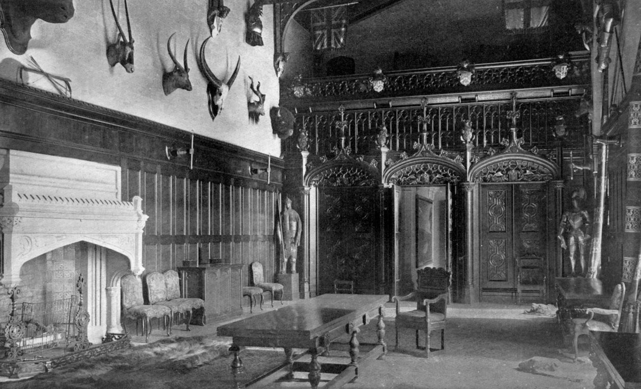 Matsal, Newstead Abbey, Nottinghamshire, 1924-1926 av Valentine and Sons Ltd