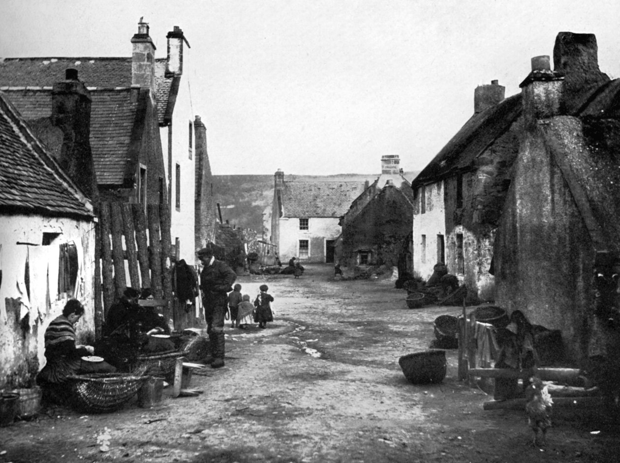 I fishertown, Cromarty, Skottland, 1924-1926. av Valentine and Sons Ltd