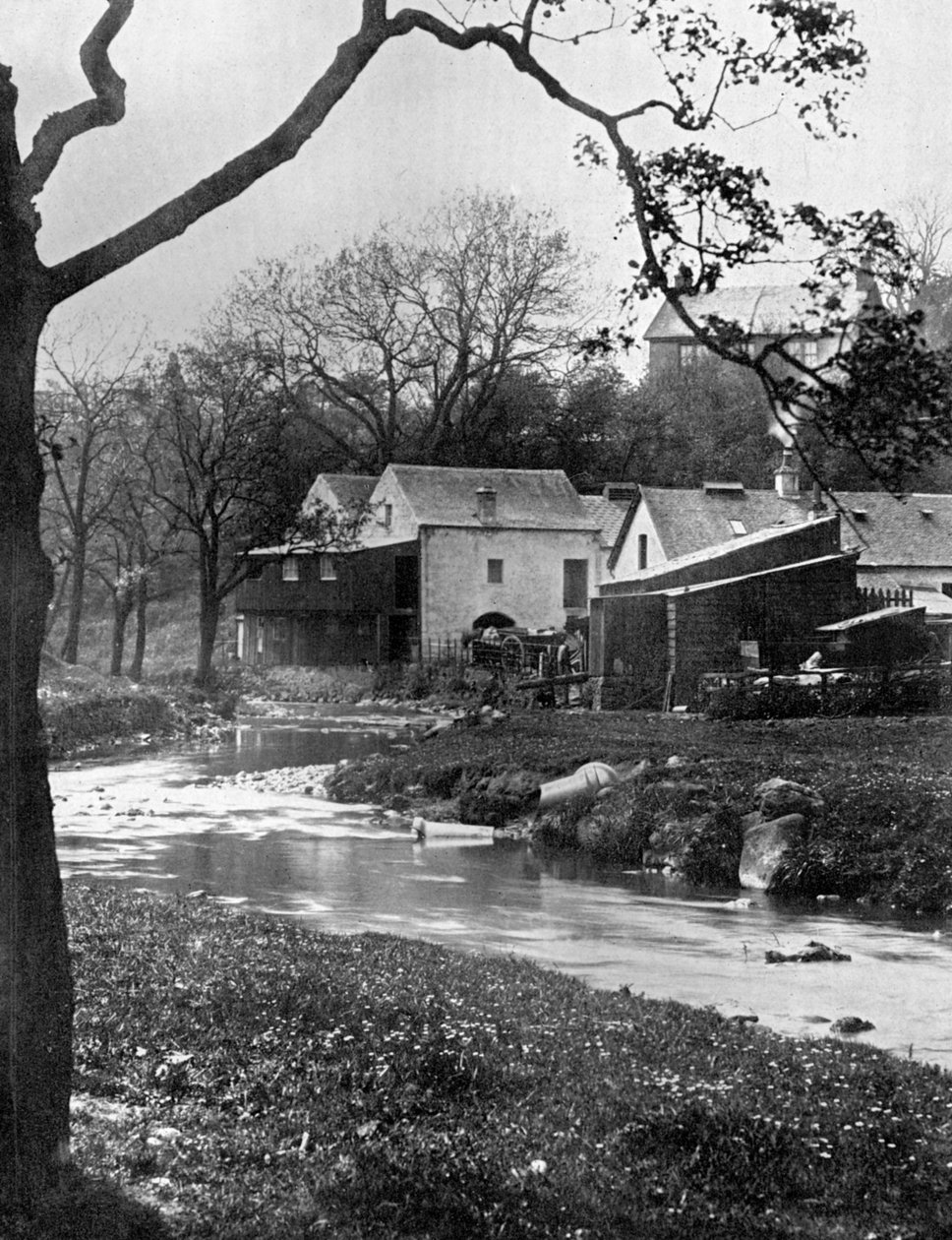 Old mill, Milngavie, East Dunbartonshire, Skottland, 1924-1926. av Valentine and Sons Ltd