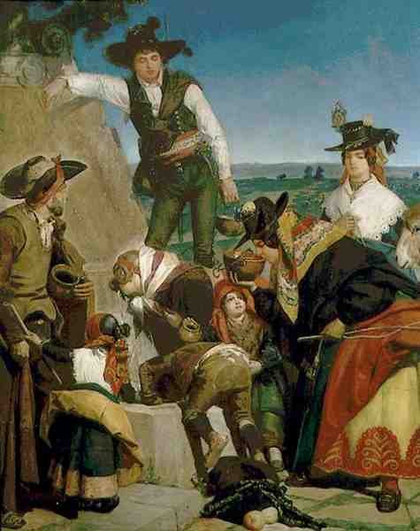 Eremitagets källa (olja på duk) av Valeriano Domínguez Bécquer