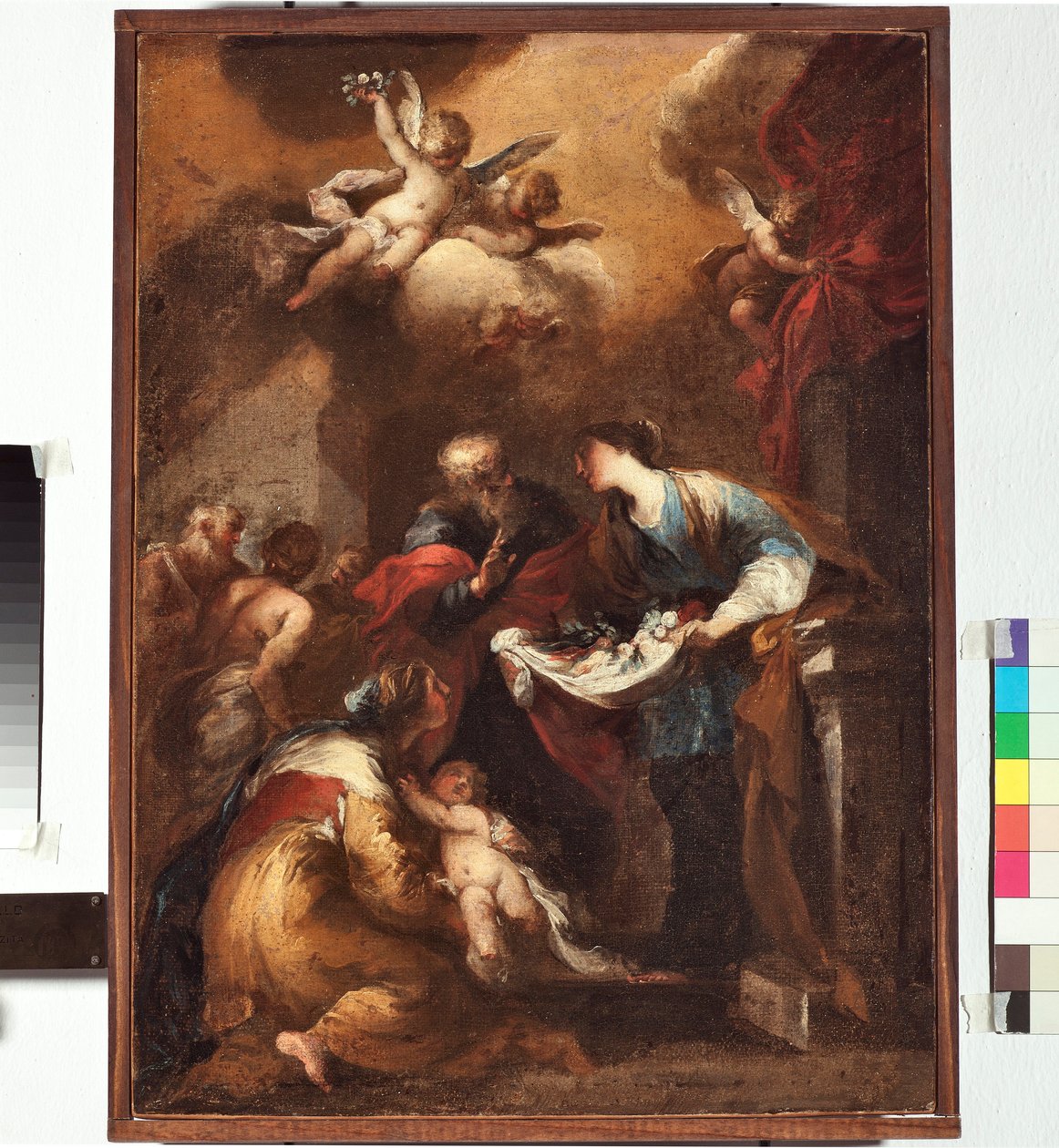 Miracle of St Sitha eller Citha (målning av Valerio Castello