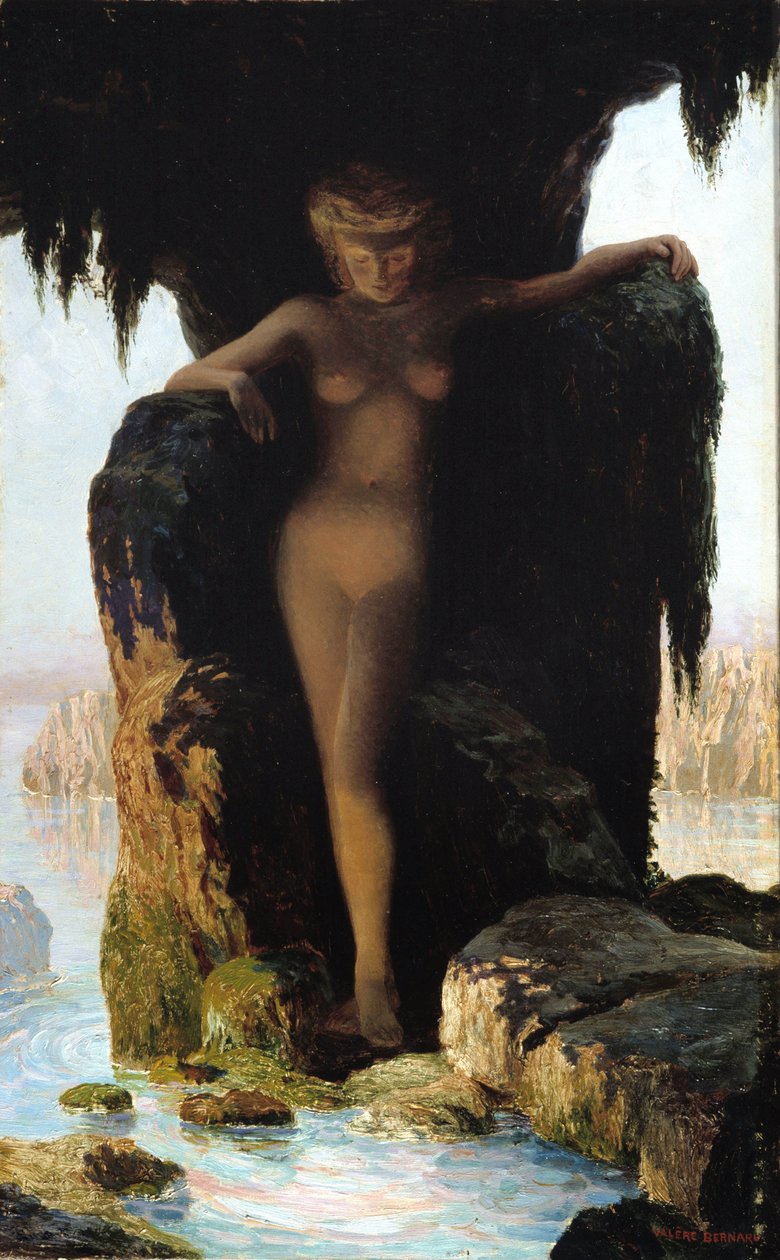 Källan (olja på duk) av Valère Bernard