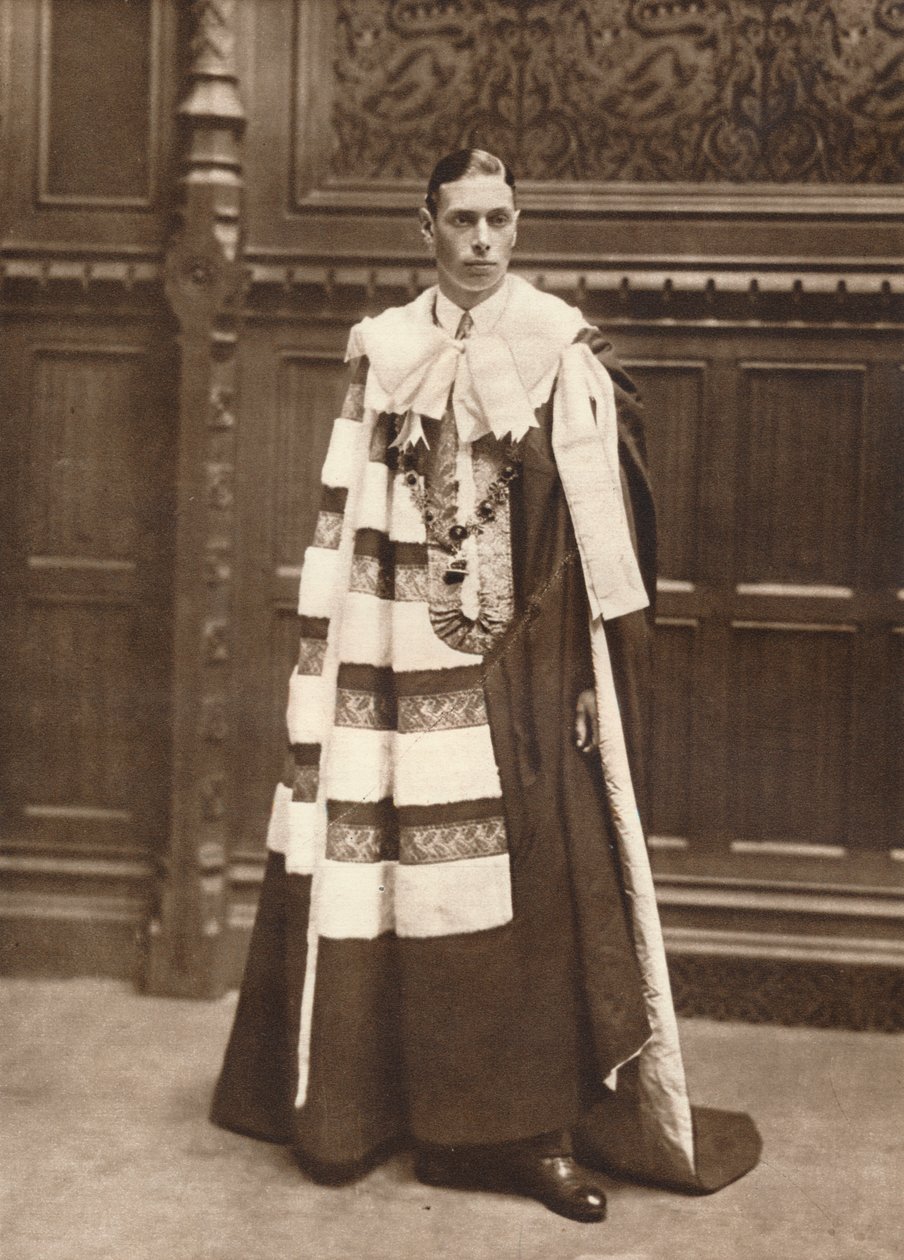 "Hertigen av York i överhusets dräkter", 1920 av Vandyk