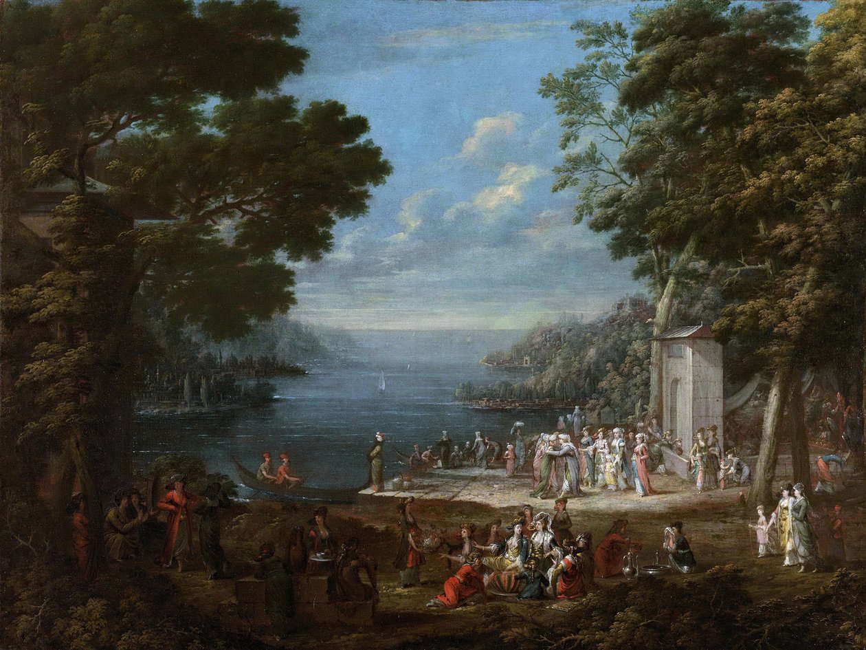 Kvinnofestival på Bosporen, 1737 av Vanmour