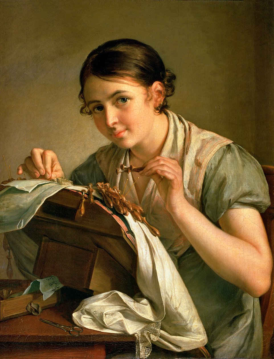 Spetsmakaren, 1823 av Vasili Andreevich Tropinin